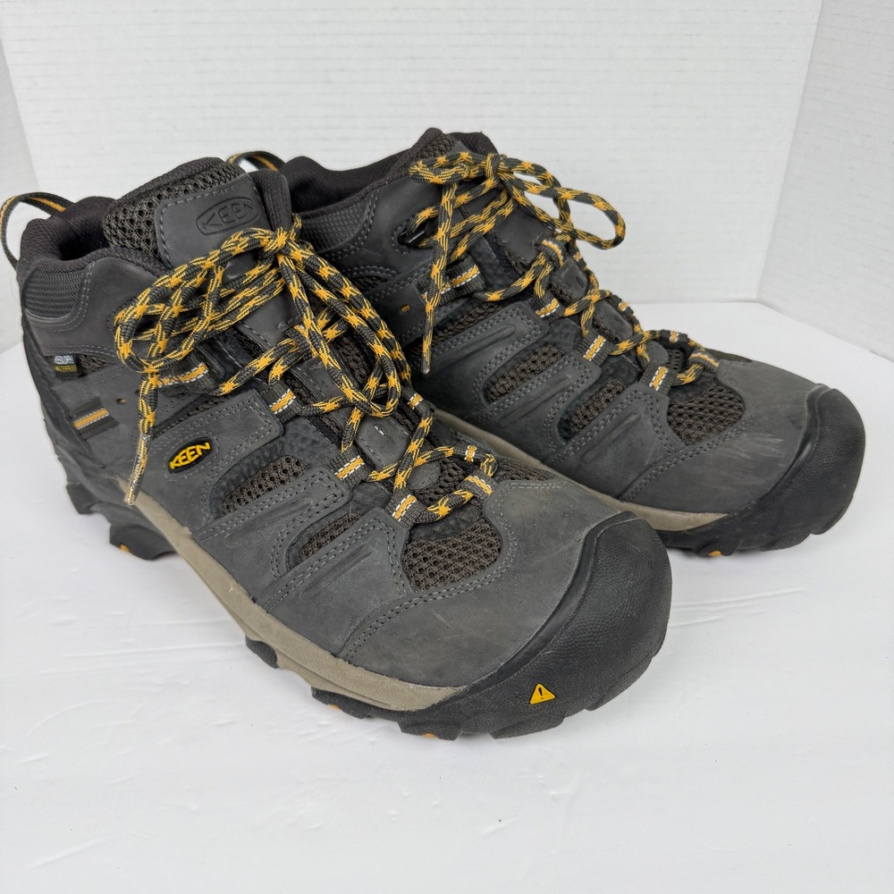 KEEN utility Lansing Mid Waterproof steel toe work boots men 9.5 1018079D